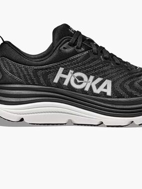 Hoka Men’s Black & White Gaviota Athletic Running Shoe